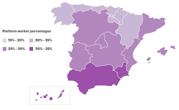 Digital platform work in Spain: what do we know?